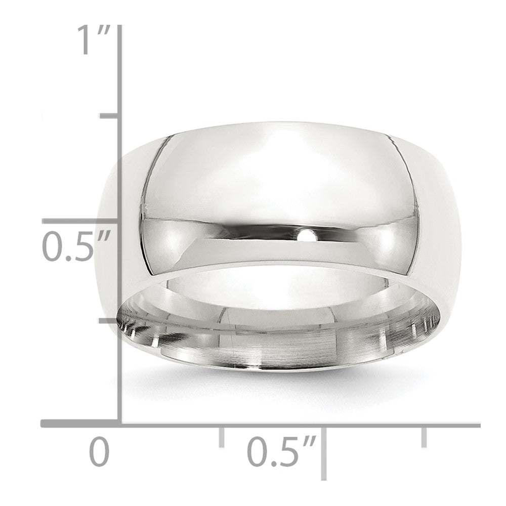Sterling Silver 10mm Comfort Fit Size 11 Band