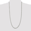 Sterling Silver Rhodium-plated 3.8mm Pav Curb Chain