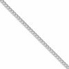 Sterling Silver Rhodium-plated 3.8mm Pav Curb Chain