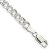 Sterling Silver 5.5mm Pav Curb Chain