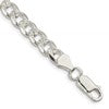 Sterling Silver 7mm Pav Curb Chain