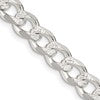 Sterling Silver 7.5mm Pav Curb Chain
