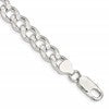 Sterling Silver 8.3mm Pav Curb Chain