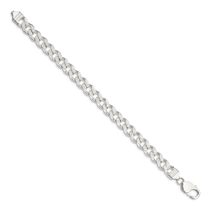 Sterling Silver 9.3mm Pav Curb Chain