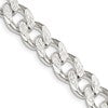 Sterling Silver 9.3mm Pav Curb Chain