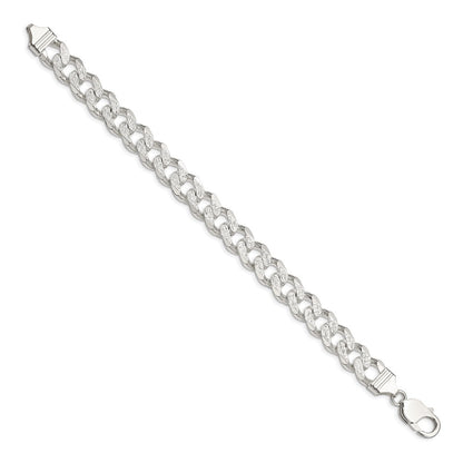 Sterling Silver 11.0mm Pav Curb Chain