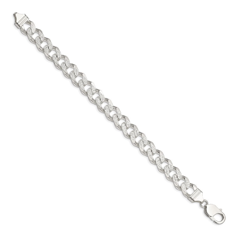 Sterling Silver 11.0mm Pav Curb Chain