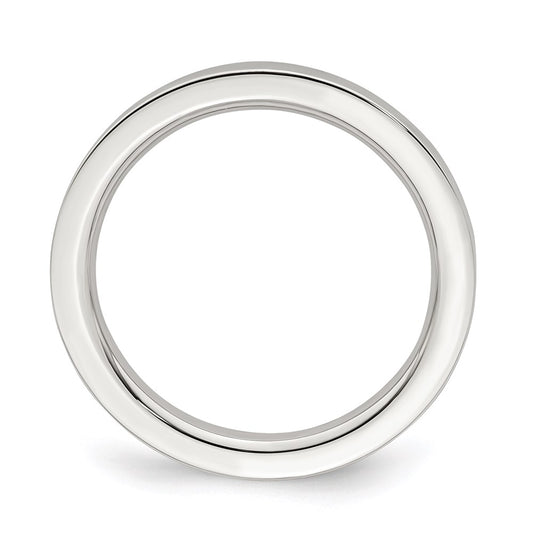 Sterling Silver 2mm Comfort Fit Flat Size 8.5 Band