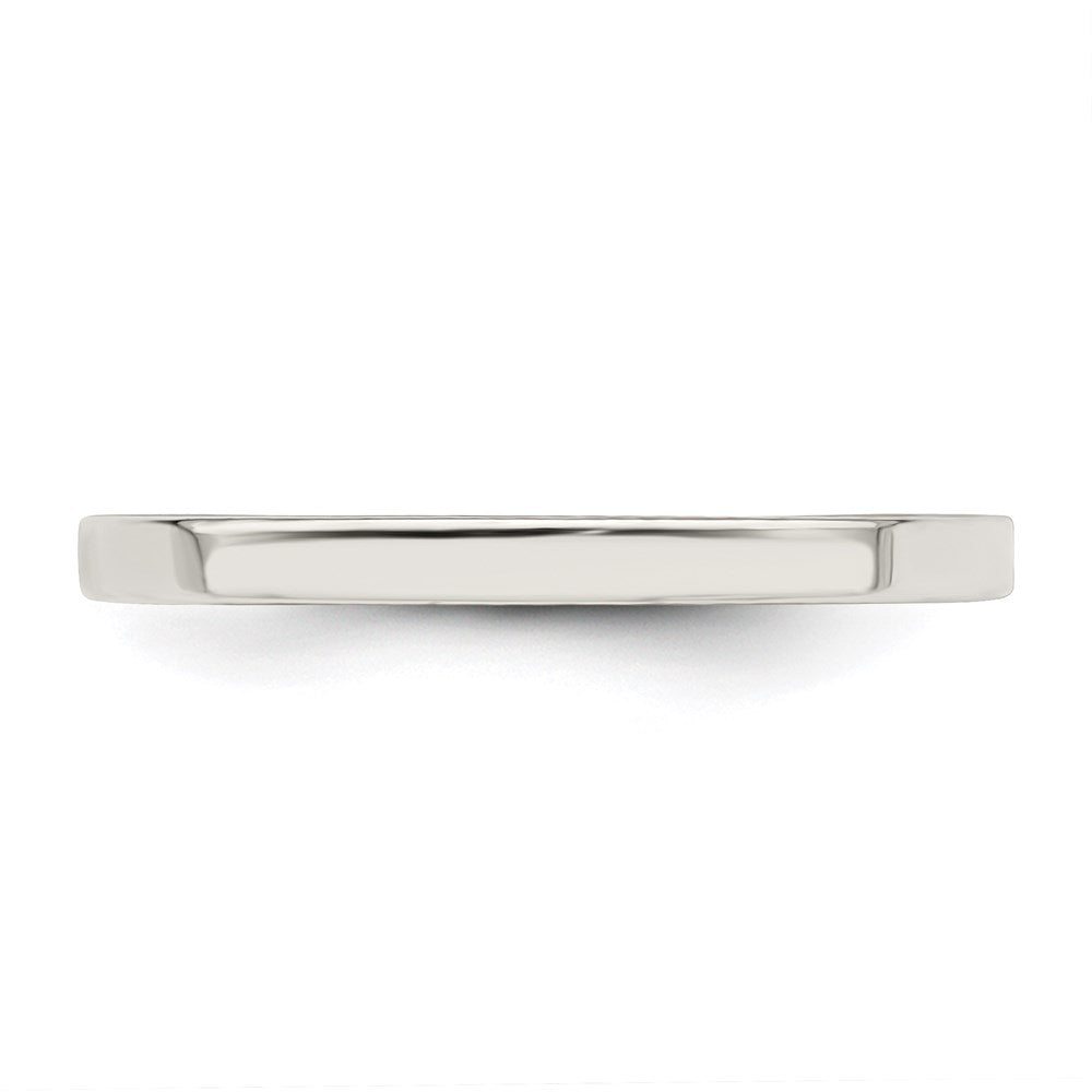 Sterling Silver 2mm Comfort Fit Flat Size 8.5 Band