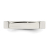 Sterling Silver 4mm Comfort Fit Flat Size 7.5 Band