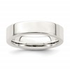 Sterling Silver 5mm Comfort Fit Flat Size 9.5 Band