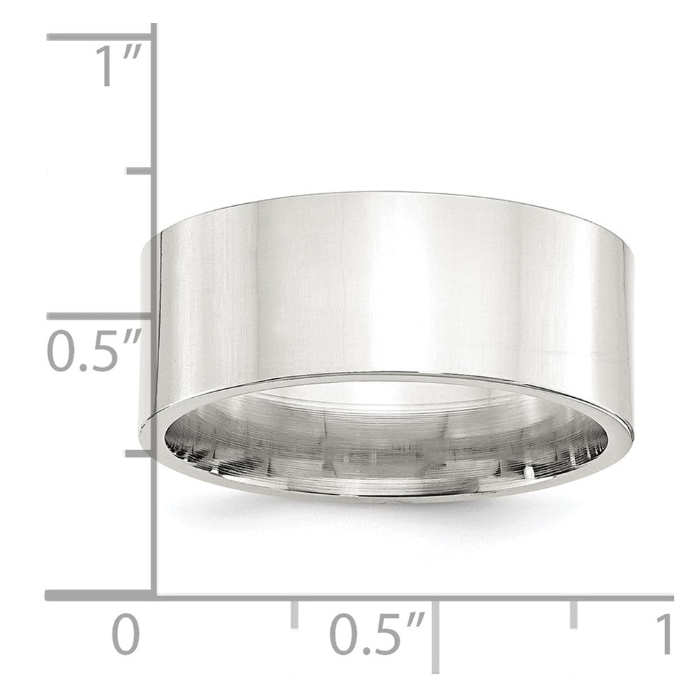 Sterling Silver 9mm Comfort Fit Flat Size 12 Band
