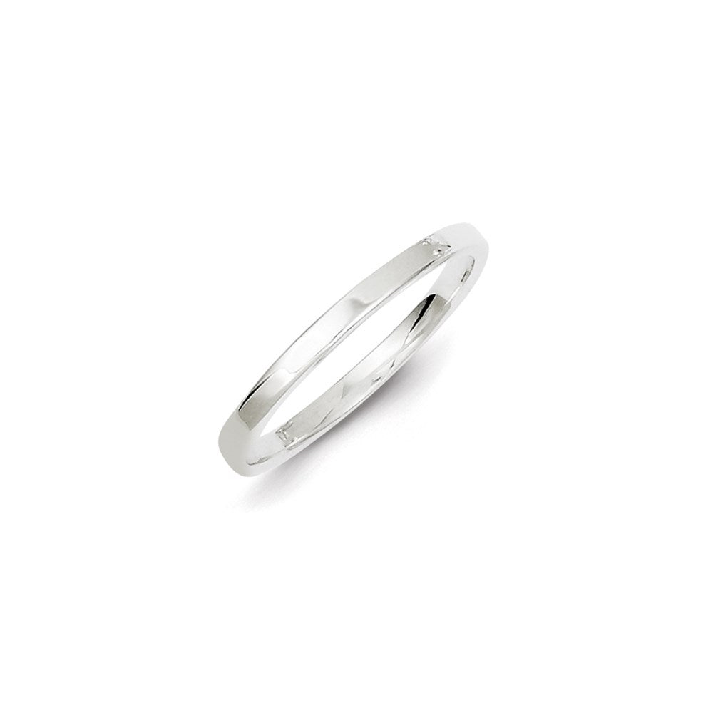 Sterling Silver 2mm Lightweight Flat Size 4 Band