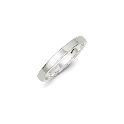 Sterling Silver 3mm Lightweight Flat Size 11 Band