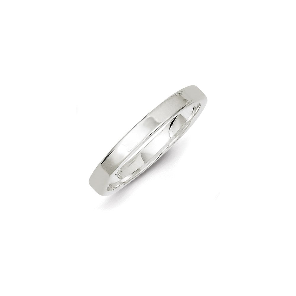 Sterling Silver 3mm Lightweight Flat Size 4 Band