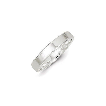 Sterling Silver 4mm Lightweight Flat Size 6 Band