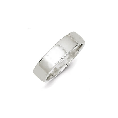 Sterling Silver 6mm Lightweight Flat Size 8 Band