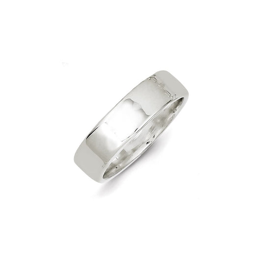 Sterling Silver 6mm Lightweight Flat Size 11 Band