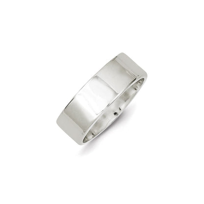 Sterling Silver 7mm Lightweight Flat Size 10 Band
