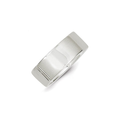 Sterling Silver 8mm Lightweight Flat Size 11 Band