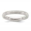 Sterling Silver 3mm Comfort Fit Half Round Milgrain Size 4.5 Band