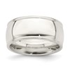 Sterling Silver 9mm Comfort Fit Half Round Milgrain Size 8 Band