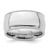 Sterling Silver Rhodium-plated 10mm Comfort Fit Milgrain Size 12 Band
