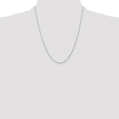 Sterling Silver 1mm Cable Chain w/4in ext.