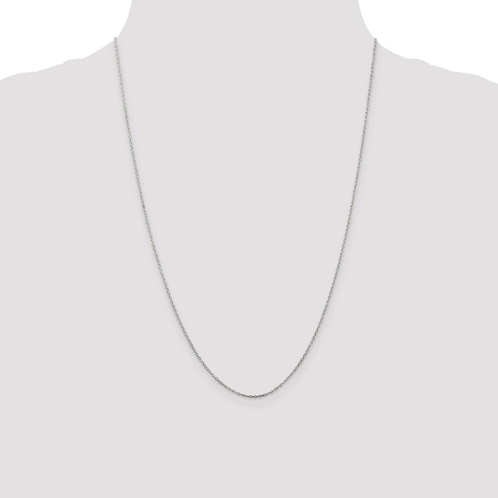 Sterling Silver 1mm Cable Chain