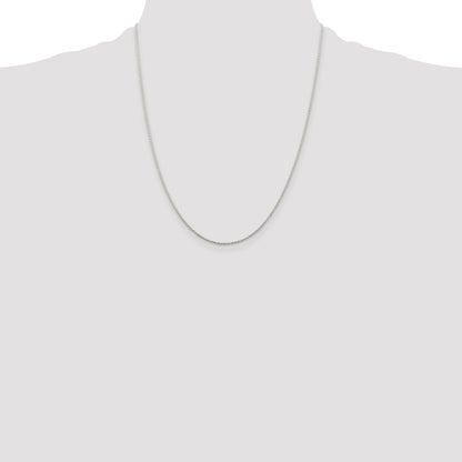 Sterling Silver 1mm Cable Chain w/4in ext.