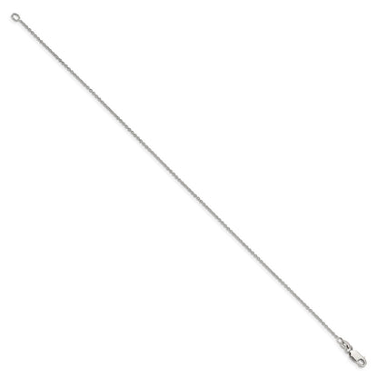 Sterling Silver 1mm Cable Chain Anklet