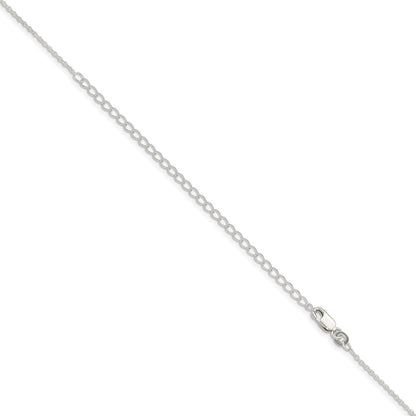Sterling Silver 1.25mm Cable Chain w/4in ext.