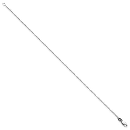 Sterling Silver Rhodium-plated 1.25mm Cable Chain