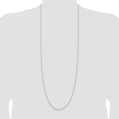 Sterling Silver Rhodium-plated 1.5mm Cable Chain