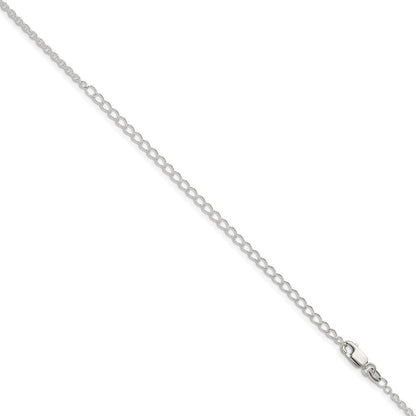 Sterling Silver 1.95mm Cable Chain w/4in ext.