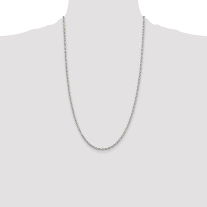 Sterling Silver 2.75mm Cable Chain