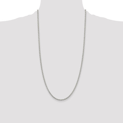 Sterling Silver 2.75mm Cable Chain