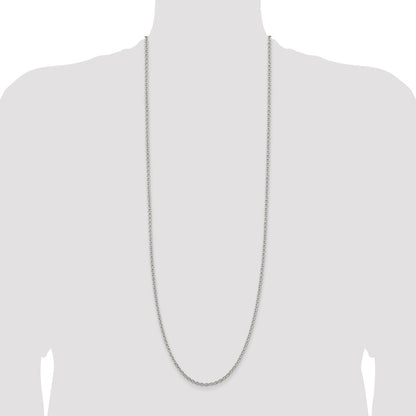 Sterling Silver 2.75mm Cable Chain