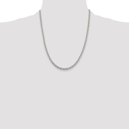 Sterling Silver 4.5mm Cable Chain