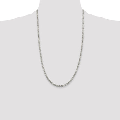Sterling Silver 4.5mm Cable Chain