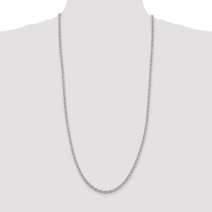 Sterling Silver 4.5mm Cable Chain