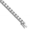 Cheryl M Sterling Silver Rhodium-plated Brilliant-cut CZ 7.25 Inch Tennis Bracelet