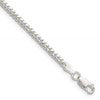 Sterling Silver Polished 2.9mm Domed Curb Chain