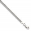 Sterling Silver Polished 3.4mm Domed Curb Chain