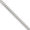 Sterling Silver Polished 3.4mm Domed Curb Chain