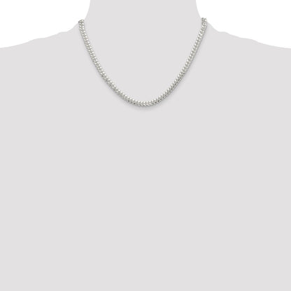 Sterling Silver Polished 5.7mm Domed Curb Chain