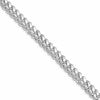 Sterling Silver Rhodium-plated 7.0mm Polished Domed Curb Chain