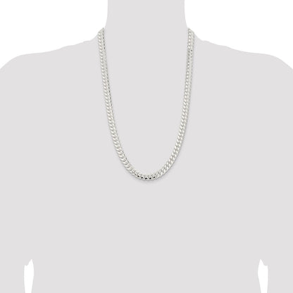 Sterling Silver 9mm Polished Domed Curb Chain