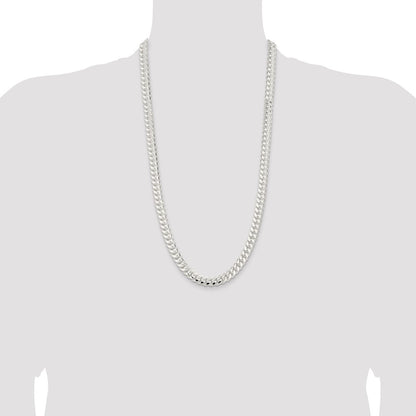 Sterling Silver 9mm Polished Domed Curb Chain