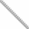 Sterling Silver Rhodium-plated 9mm Polished Domed Curb Chain